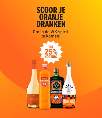 Scoor je oranje dranken! Om in de WK spirit te komen!